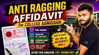 Anti Ragging Affidavit kaise bnaye | How to make Anti Ragging Affidavit Notary | Antiragging format
