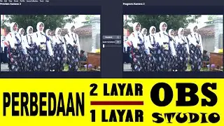 Perbedaan penggunaan layar OBS, 2 layar OBS dan 1 layar OBS