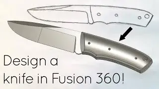 How to design a knife in Fusion 360! (Knifemaking CAD Tutorial)