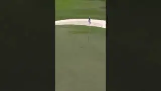 Holed it for eagle! 🦅 Thomas Pieters with an incredible shot! 