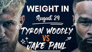Jake Paul Vs Tyron Woodly Official Weight in | Only the important Moments