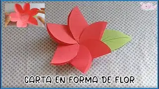 Carta en forma de Flor - Dobla tus Cartas en forma de Flor