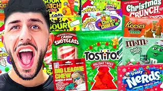 Trying Christmas Exotic Snacks for the FIRST TIME! **mouth watering**