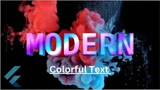 Gradient Text Color | Mix Color Text | Colorful Text | #flutterdeveloper #coding #package #tutorial