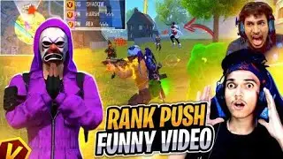 Grandmaster Rank Push Funny Moments 😂 Most Funniest 🤭 Gameplay Video 🔥 - Garena Free Fire