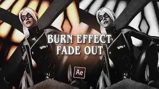burn fade out (text) effect ; after effects