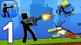 The Gunner 2: Guns and Zombies - Gameplay Walkthrough (iOS,Android)