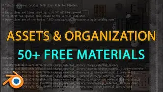 Adding assets & keeping organization in Blender (50+ FREE materials)