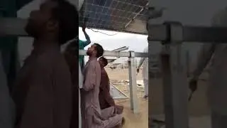 REINSTALL SOLAR PLATES AFTER ⚡STORMS #storm #solar #solarsystem