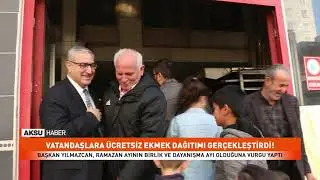 VATANDAŞLARA ÜCRETSİZ EKMEK DAĞITIMI GERÇEKLEŞTİRDİ!