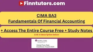 CIMA Certificate Level BA3 Chapter 6 Demo: Accruals and Prepayment Accounting