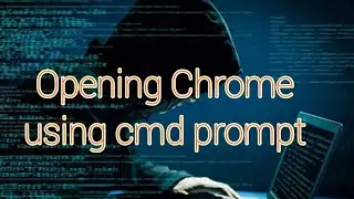 opening chrome using cmd prompt || command line