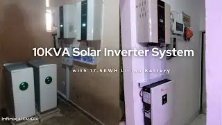 Installation of 10KVA Solar Inverter with 17.5KWH Battery System | Solar Inverter Installation