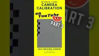 Self Driving Course - Camera Calibration out now 