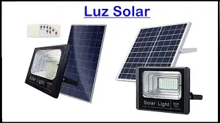 Como instalar  refletor usando painel solar - vídeo aula passo a passo