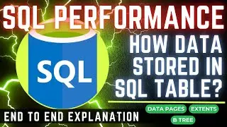 SQL Performance Tuning | How Data Stored in SQL tables internally? |  