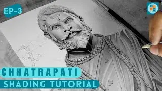 Chhatrapati Shivaji Maharaj Pencil Sketch Drawing • Episode 3