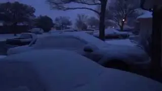 Weather Update Snow 2 inches in Lubbock TX Jan 22 2015
