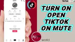 How To Turn On Open TikTok On Mute On TikTok App