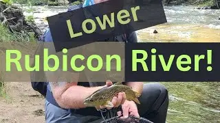 Fly Fishing the Rubicon River(Lower). Dry Droppers early summer.