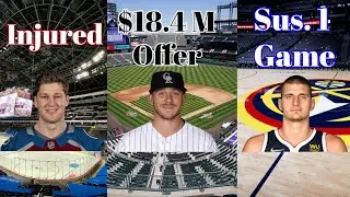 Nathan Mackinnon Injured // Trevor Story $18.4 M QO // Nikola Jokic 1 Game SUS. (Hot Take)