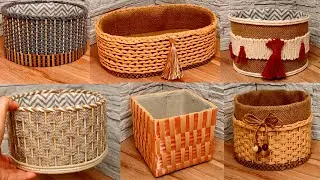 6 Videos on how to make storage baskets