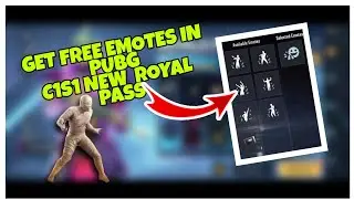 How to get free Sus Emote and more Old Emote In Pubg | Season C1S1 Royal pass Explain