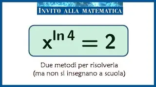 Equazione che non si insegna a scuola