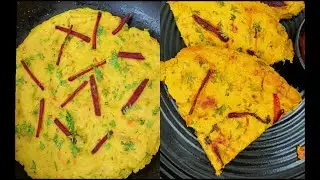 Crispy moonglet recipe or Veg omlette recipe - street style l weightloss breakfast recipe