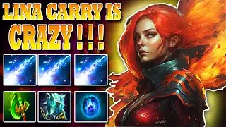 DOTA - LINA CRAZY CARRY ( SAFELANE ) IMMORTAL RANKED - GAMEPLAY ( HIGHLIGHTS )