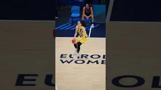 If you see her on the court she’ll be acting real nice 🐐 #EuroLeagueWomen