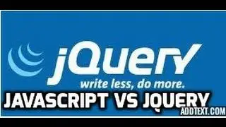 Part 2 JQuery Tutorials JavaScript vs JQuery