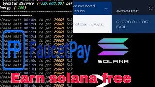 Earn solona | sol for free using termux new updated 100%work script | Faucet pay