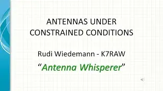 Antennas for Restricted Spaces