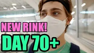 Back on the ice - Day 70+ - BRAND NEW SKATING RINK!!! 😍😱