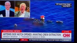 William Shatner comments on the return of the Artemis ll crew making the return to Earth 🌍 
