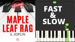 Maple Leaf Rag I Joplin I Original Version I Medium Piano Tutorial Sheet Music for Advanced Pianists