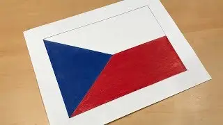 Czech Flag Drawing 🇨🇿