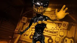 как нарисовать чернильного демона бенди( Bendy and the ink machine)