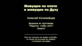 Живущие по плоти и живущие по Духу