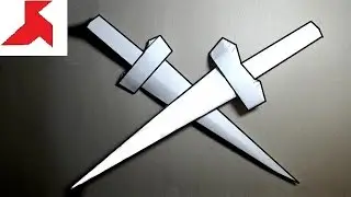 How to make an origami SWORD from A4 paper