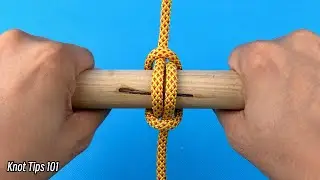 How to tie a rope to a stick for added strength. 