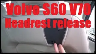 Volvo S60 V70 XC60 XC90 Front Headrest Removal