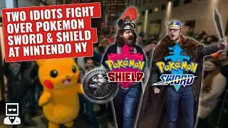 Two Idiots Battle Over Pokemon Sword & Shield at Nintendo NY | BlockHead Gaming