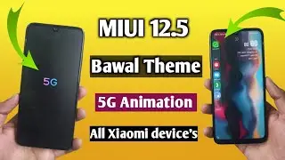 Top MIUI 12.5 Bawal Themes with 5G boot Animation ! iOS charging Animation !! MIUI 12.5 Full feature
