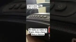 Está tocando em todas as rádios do Brasil. Ouçam “Meu amor acabou” com a nossa participação.