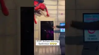 Jaldi wahan se hato #spiderman #madametussaud #england #funny #memes