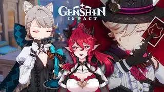 Lyney and Lynette Character Demos Reaction - Cats in Hats and Boxes【Genshin Impact】