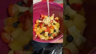 She put WHAT in the fruit salad? 😳😭 #joshsmom #cooking #joshandmomma