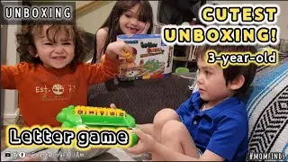 UNBOXING: CUTEST UNBOXING! 3-year-old unboxing his letter game @CoastalCraftFilAm